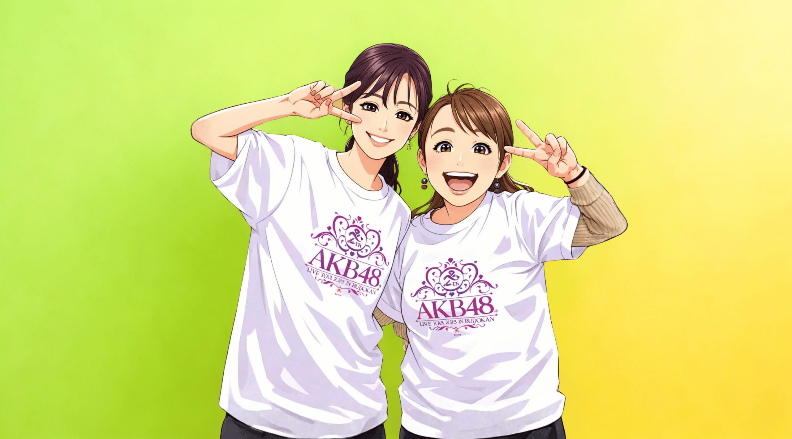 前田敦子とキンタロー。のツーショット写真