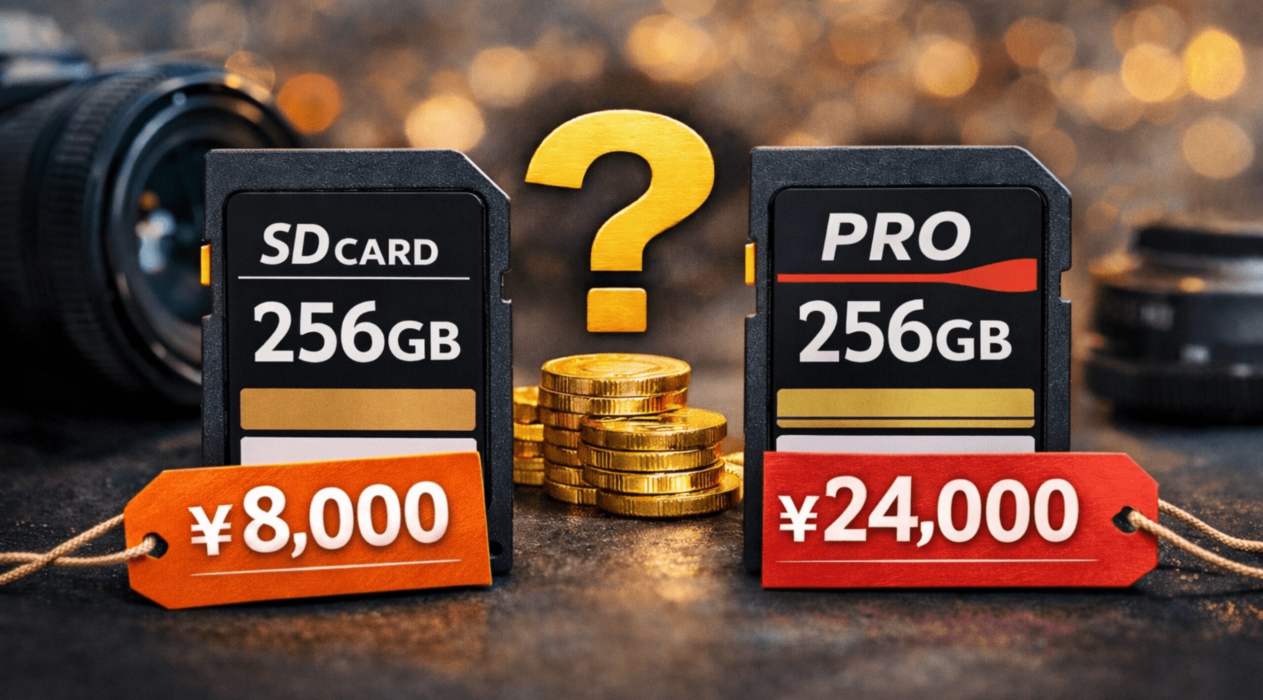 同じ容量なのに値段が３倍？SDカードの値段の違いは何で決まるのか